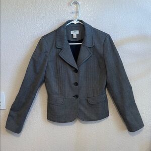 LOFT Charcoal Tailored Blazer